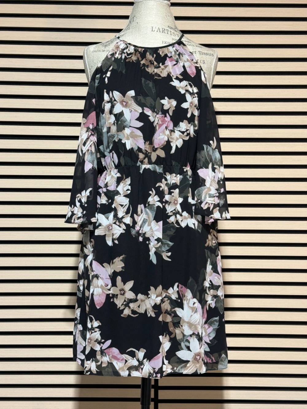Floral Dress Vince Camuto Size 8P Elastic Waist Peti 📌